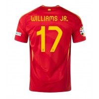 Spanien Nico Williams #17 Fußballbekleidung Heimtrikot EM 2024 Kurzarm